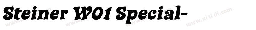 Steiner W01 Special字体转换